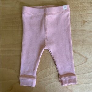 ZARA Baby Ribbed Leggings in Dusty Rose